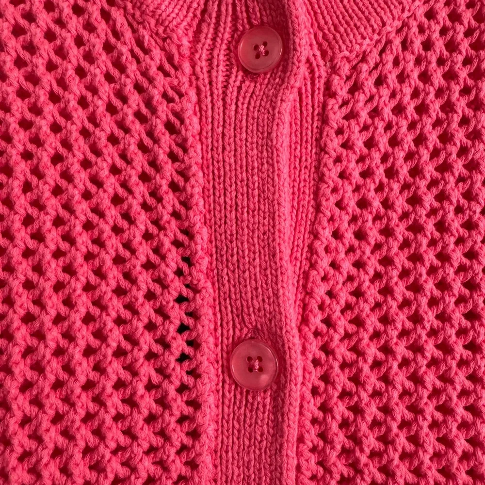 New TOCCIN Hot Pink Knit Sweater. Size: L - Picture 8 of 11